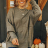 Golden Light Shift Sweater In Sage Curves Image - 1