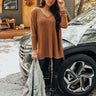 Bonfire Date Waffle Knit Tunic In Camel Image - 1