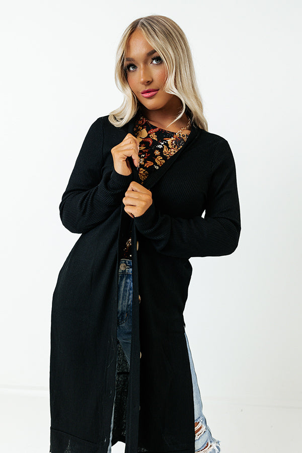 Making Memories Cardigan In Black Image - 5