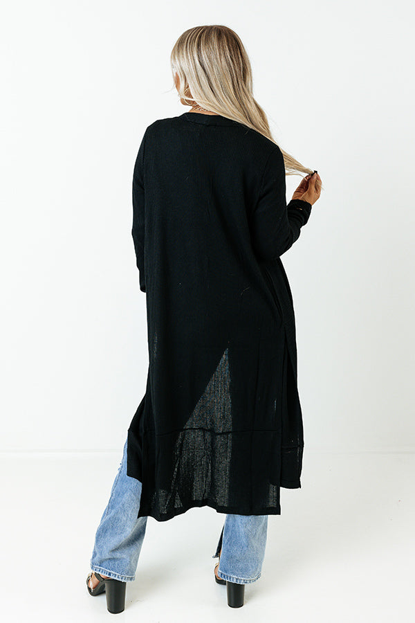 Making Memories Cardigan In Black Image - 4