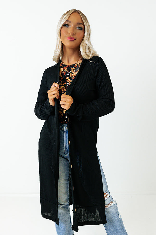 Making Memories Cardigan In Black Image - 2