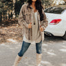 Own The World Corduroy Jacket In Warm Taupe Image - 1