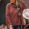 Senorita Snuggles Shift Sweater In Wine Image - 1