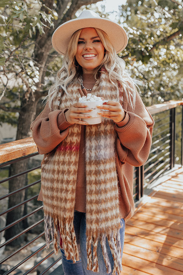 Full Of Warmth Tunic Sweater In Camel Curves • Impressions Online Boutique