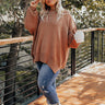 Full Of Warmth Tunic Sweater In Camel Curves Image - 1
