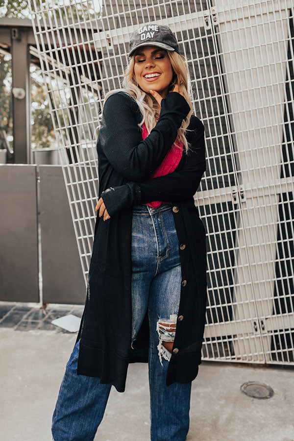 Making Memories Cardigan In Black Curves – Impressions Online Boutique