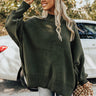Full Of Warmth Tunic Sweater In Olive Image - 1