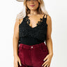 Call Me Yours Crochet Tank In Black Curves Image - 1