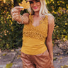 Call Me Yours Crochet Tank In Mustard Image - 1