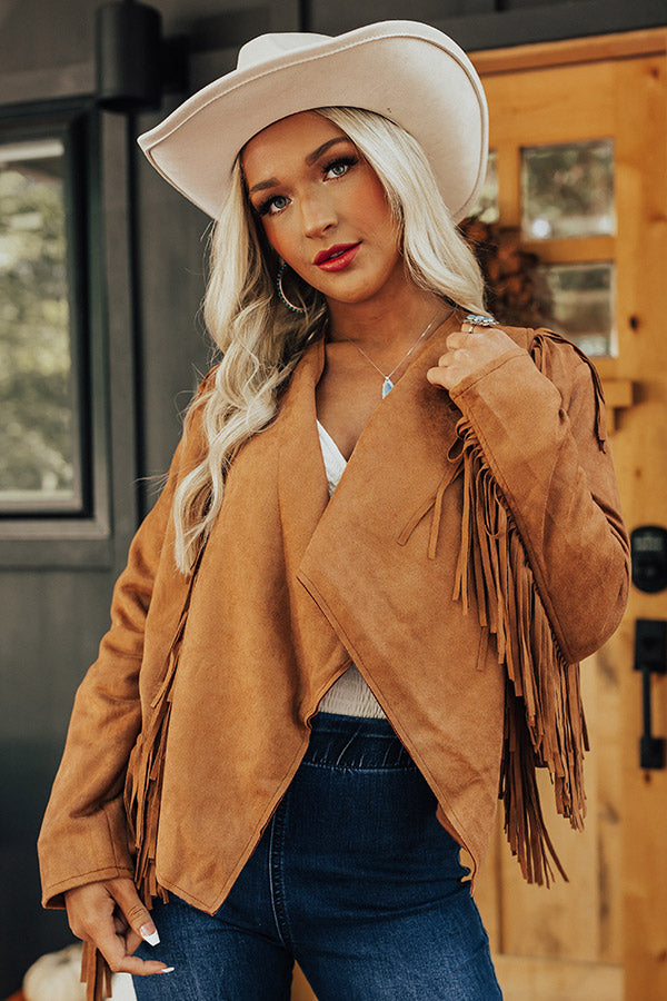 Cider And Sunshine Fringe Jacket • Impressions Online Boutique