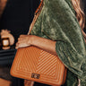 Moves To Make Faux Leather Crossbody In Camel Image - 1