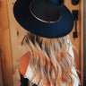Maple Latte Felt Fedora in Black Image - 1
