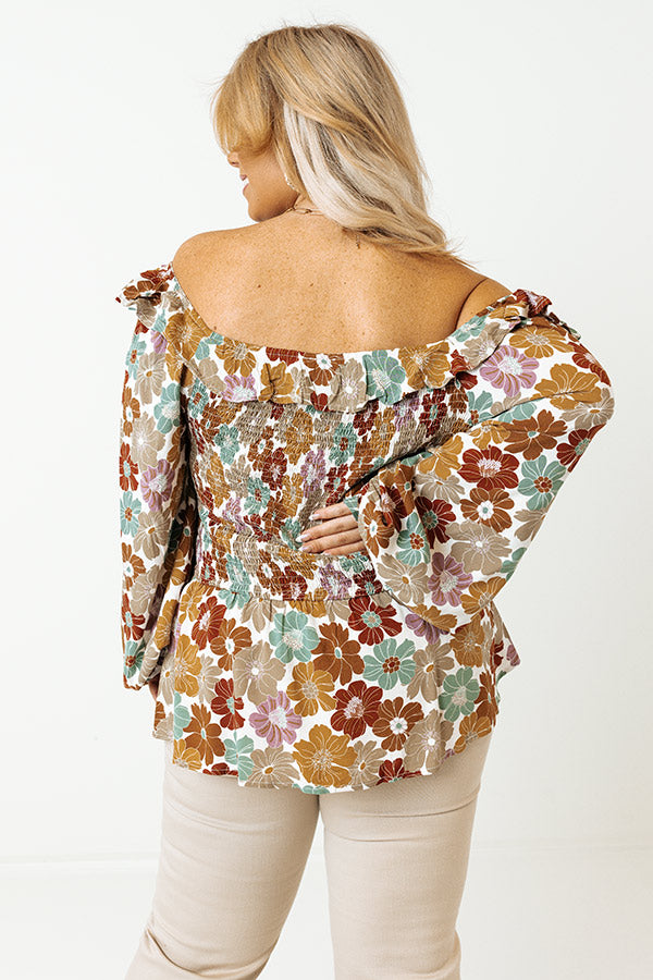 Go Your Own Way Smocked Top Curves Image - 4