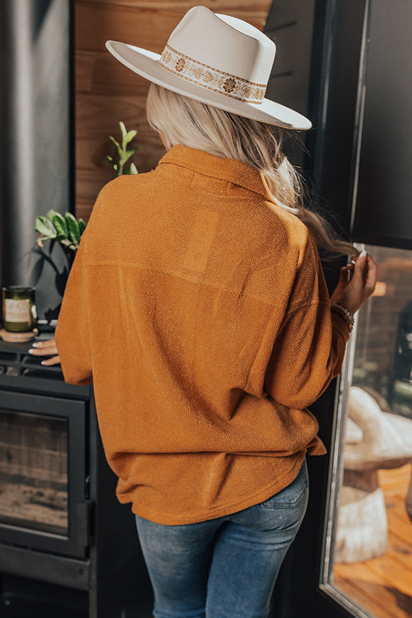 Pumpkin Spice Please Knit Button Up Image - 5