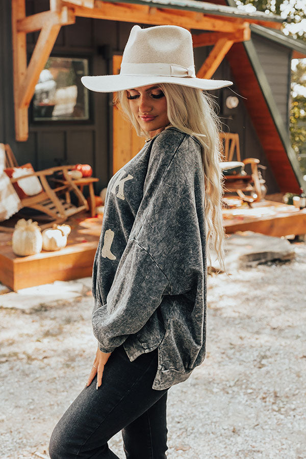 Rock N Roll Mineral Wash Sweatshirt Image - 5