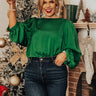 Charming Days Shift Top in Hunter Green Curves Image - 1