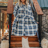 Pumpkin Spice Please Flannel Dress Curves Image - 1