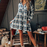 Pumpkin Spice Please Flannel Dress Image - 1