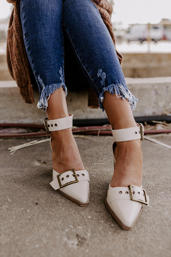 The Mira Faux Leather Heel Image - 2