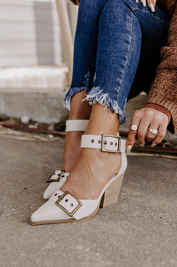 The Mira Faux Leather Heel Image - 1