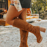 The Amy Faux Suede Boot In Camel Image - 1