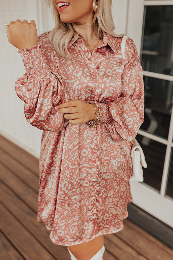 Small Town Talks Leopard Shift Dress Curves Image - 2