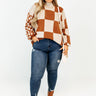 Driving North Checkered Sweater Curves Image - 1