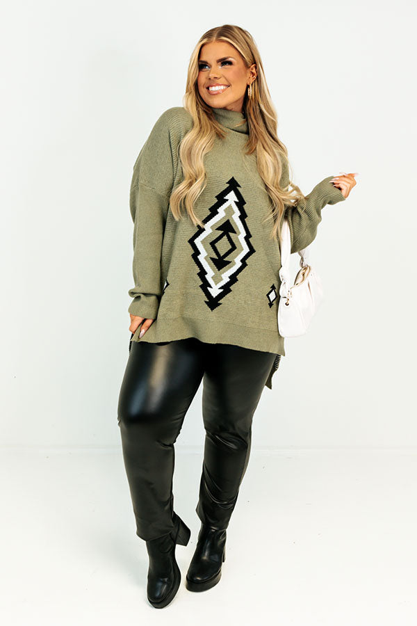 Away For The Winter Tunic Sweater Curves • Impressions Online Boutique
