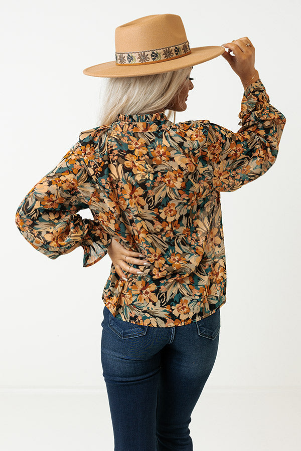 Cider In Soho Chiffon Top Image - 4