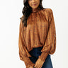 Forever Chic Shift Top In Cinnamon Image - 1