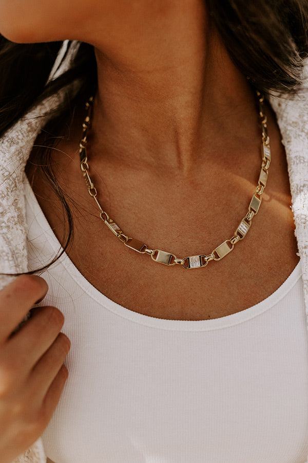 Kendra Scott Jessie Gold Chain Necklace in White Crystal Image - 2