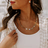 Kendra Scott Jessie Gold Chain Necklace in White Crystal Image - 1