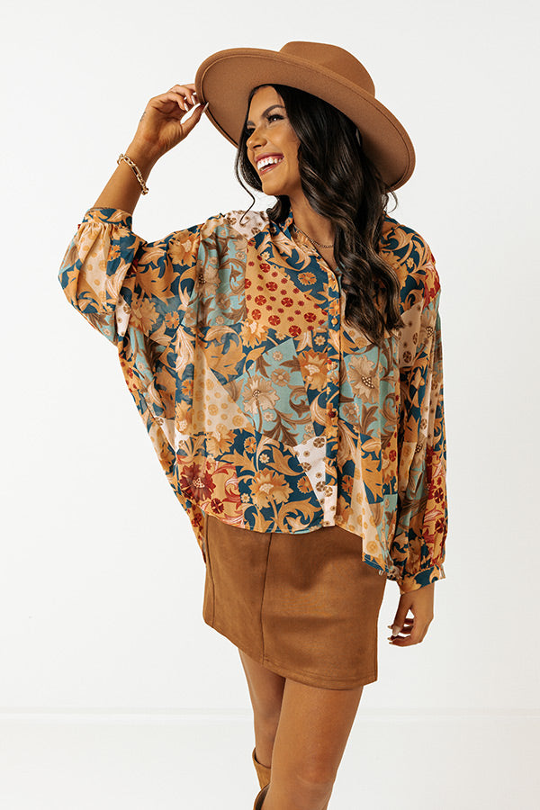 Vineyard Bliss Shift Top Image - 3