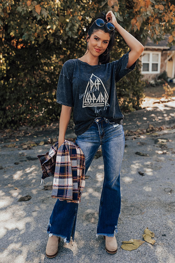 Def Leppard Too Late For Love Distressed Graphic Tee