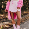 Chill On The Horizon Houndstooth Skort In Pink Image - 1