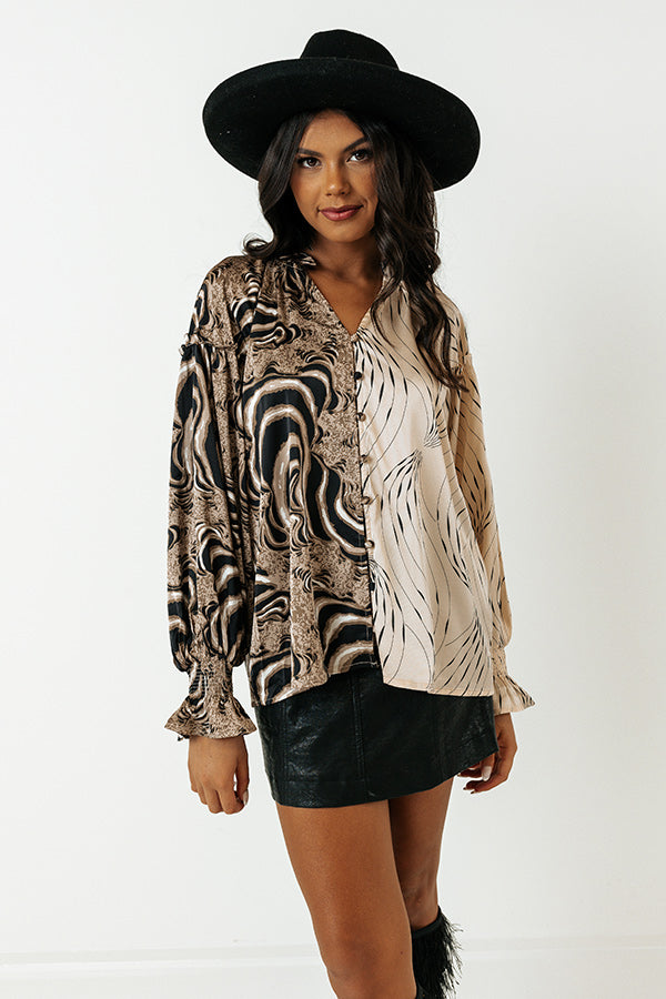 Moves To Make Satin Top Image - 3