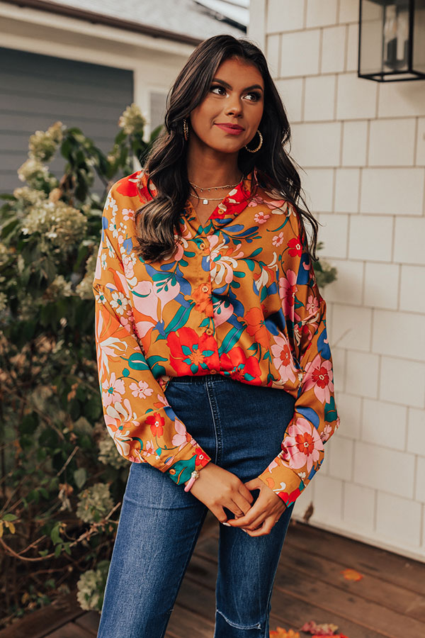 Star In The Making Floral Top Image - 3