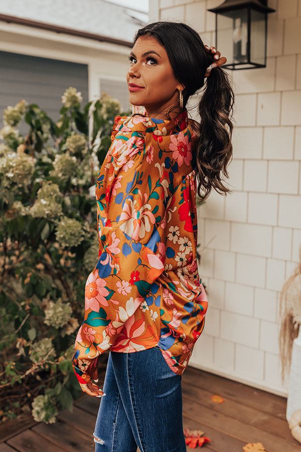 Star In The Making Floral Top Image - 4