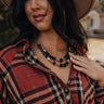 Casual Outing Layered Necklace In Black Image - 1