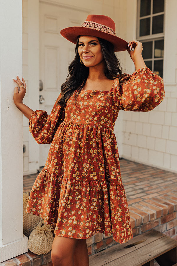 Fall Perfection Babydoll Dress • Impressions Online Boutique