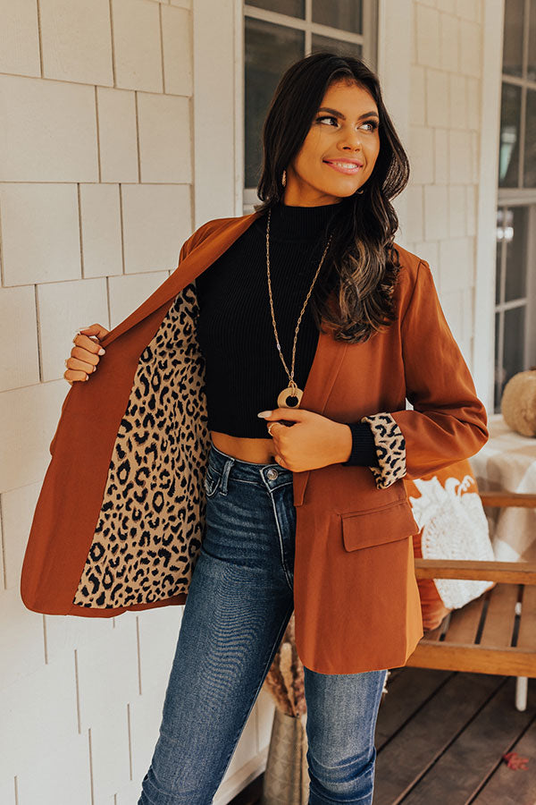 Making PR Moves Blazer In Camel Image - 1