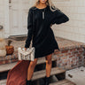 Very Chilly Sweater Dress In Black Image - 1
