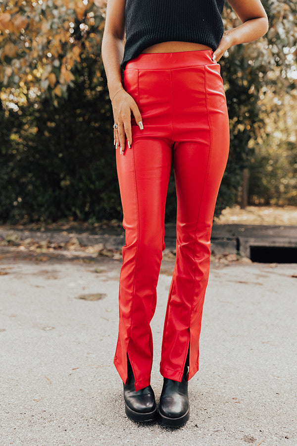 The Pip High Waist Faux Leather Pants