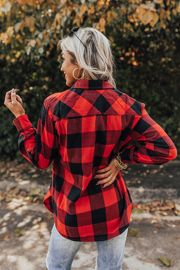 Colorado Cuddles Flannel In Red Image - 1