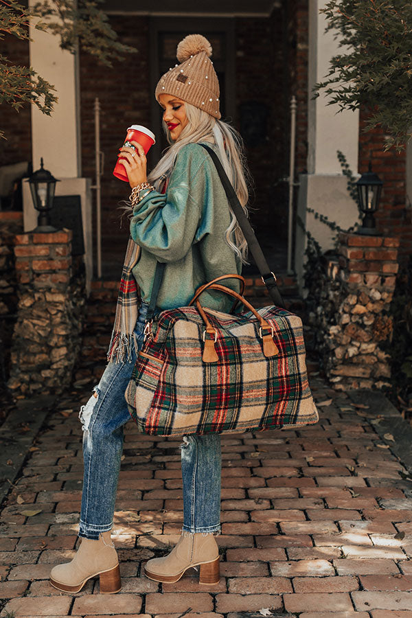 Pack Up and Travel Plaid Weekend Tote