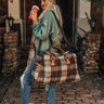 Pack Up and Travel Plaid Weekend Tote Image - 1
