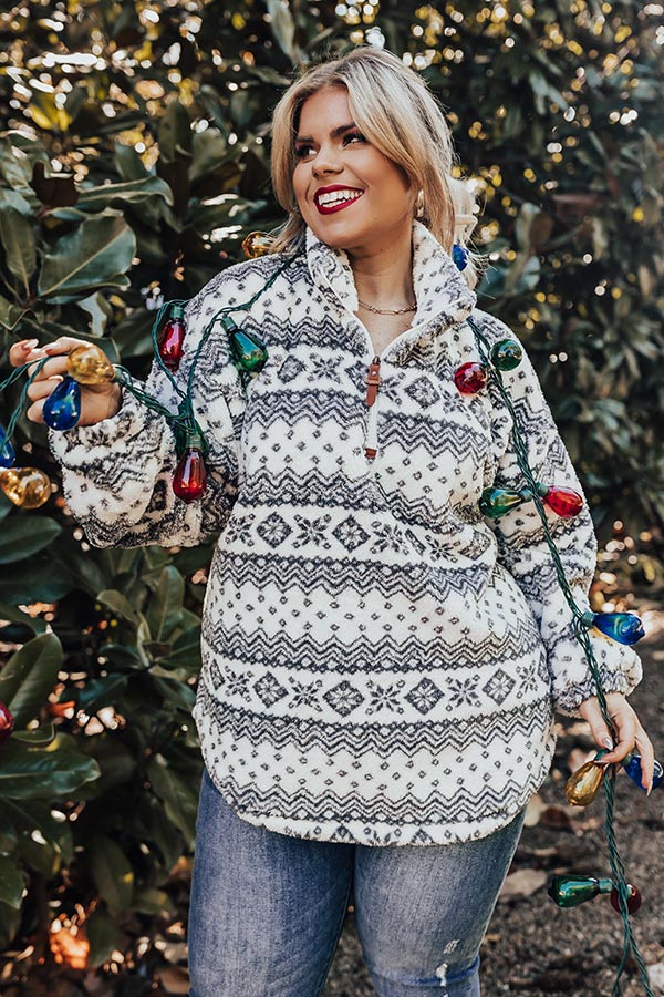 Bring The Cocoa Sherpa Pullover Curves