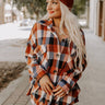 Fallen Leaves Plaid Button Up Image - 1