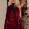 At The Top Velvet Blazer Image - 1
