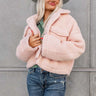 Wintry Winds Sherpa Jacket In Pink Image - 1